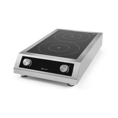 Indukční vařič model 7000, HENDI, Profi Line, 400V/7000W, 405x700x(H)145mm | 239346